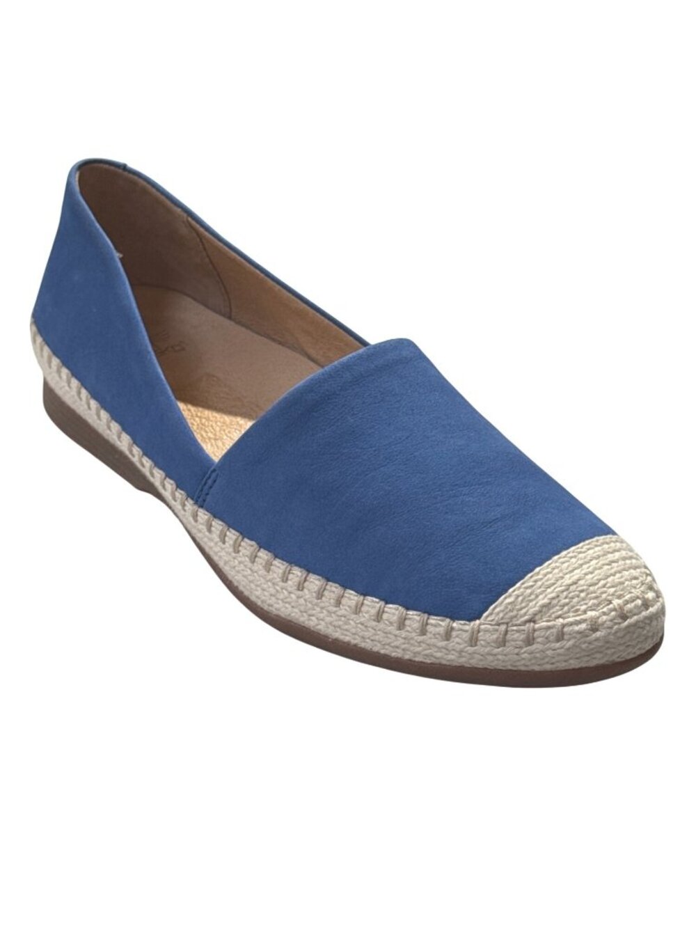 Dansko Womens Blue Leather Espadrille Slip-On Shoes Size 9 Comfortable & Durable